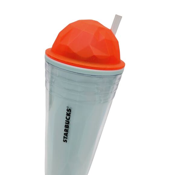 Starbucks Summer 2012 Venti 24 floz Frappuccino Dome Lid Cold Cup LIKE NEW - Picture 1 of 6